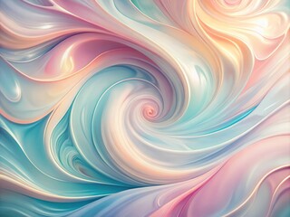 Obraz premium Mesmerizing Minimalist Abstract Liquid Swirls in Soft Pastel Colors, Fluid Dynamics, and Contemporary Art Aesthetics for Home Decor and Digital Backgrounds
