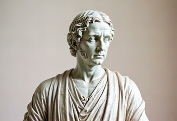 Featuring Physicist statue on a white background.