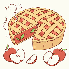 illustration of a cake