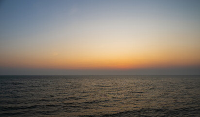 Landscape horizon viewpoint vertical summer season shore seabeach nobody wind wave cool holiday look calm big sunset sky twilight evening day time nature tropical coast beautiful ocean water travel