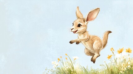 Joyful Jumping Kangaroo