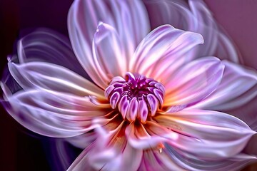 spinning blossom a flower is spun rapidly and photographed with