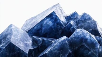 Obraz premium Abstract geometric ice formations capturing natural beauty with a modern touch