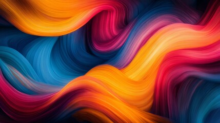 Fototapeta premium Abstract Swirling Colorful Lines Background Design