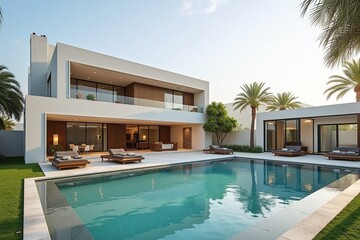 Fototapeta premium luxury swimming pool