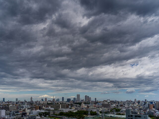 Fototapeta premium Dramatic black clouds