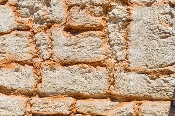 old stone wall at fortress