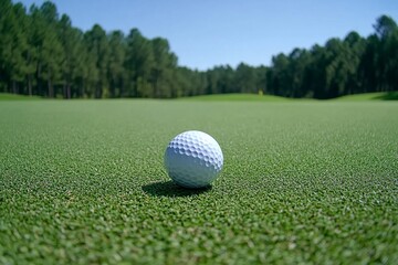Fototapeta premium a golf ball in a golf course