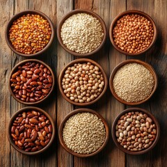 Fototapeta premium Indispensable protein sources for health.