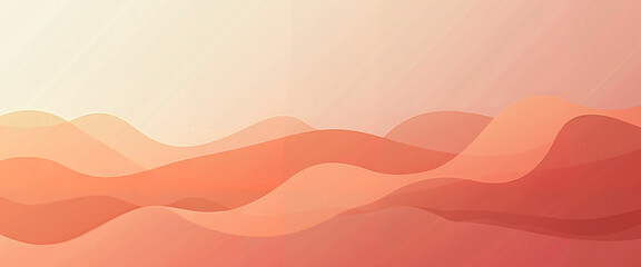 Fototapeta premium Abstract Waves in Warm Tones Representing Serenity and Flow