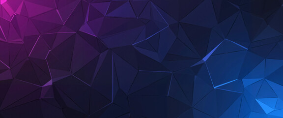 Geometric Abstract Pattern in Purple and Blue for Modern Design Background