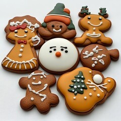 Fototapeta premium Festive gingerbread nibbles