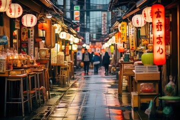 Naklejka premium Architecture building street alley.