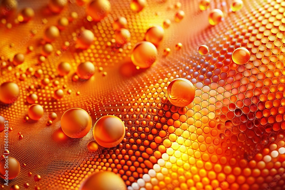 Poster Orange Abstract Geometric Background Design with Dynamic Dots and Layers for Creative Art Projects and Modern Visuals