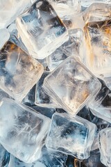 Obraz premium Stacked Ice Cubes