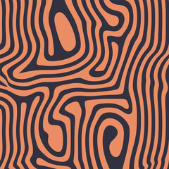 Seamless abstract pattern with curved lines, a maze. Design for fabric, Wallpaper, and cards