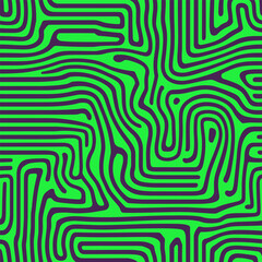 Seamless abstract pattern with curved lines, a maze. Design for fabric, Wallpaper, and cards