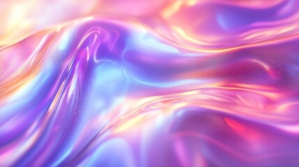 Obraz premium Holographic Lines Background, Generative AI