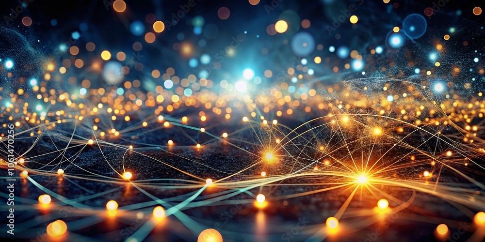 Poster quantum connections in low light: exploring the mystical interplay of light, energy, and technology 