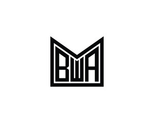 BWA logo design vector template. BWA