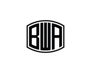 BWA logo design vector template. BWA