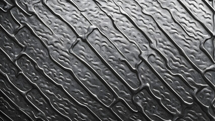 A close up of a metal surface with a pattern of squares and rectangles