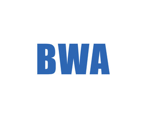 BWA logo design vector template. BWA