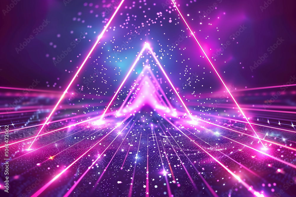 Poster synthwave wireframe net illustration. abstract digital background. 80s, 90s retro futurism, retro wa
