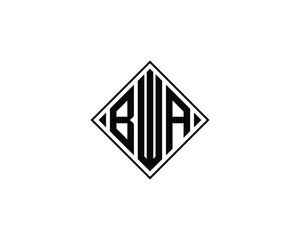BWA logo design vector template. BWA