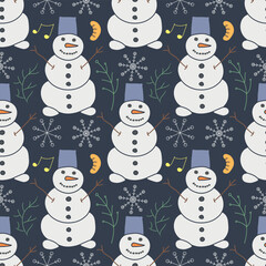 Seamless christmas pattern. New year background