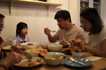 Asian Family Moment