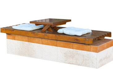  Park Bench Isolated on White