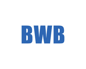 BWB logo design vector template. BWB