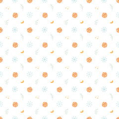Fototapeta premium Seamless christmas pattern. New year background