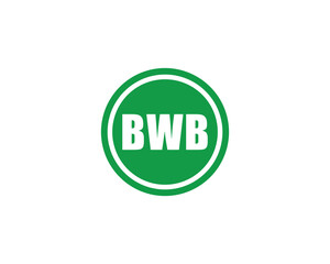 BWB logo design vector template. BWB