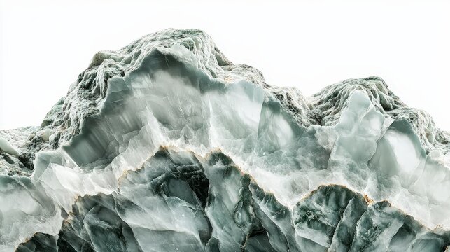 Abstract patterns and textures of raw jade stone surface in nature