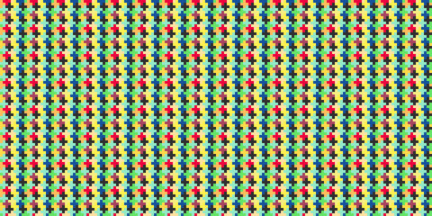 Abstract multicolor geometric triangle pattern, red green yellow geometric allover print