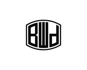 BWD logo design vector template. BWD