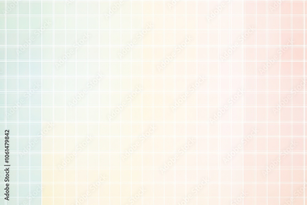 Poster soft pastel gradient background with grid overlay