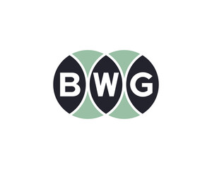 BWG logo design vector template. BWG