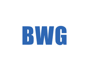 BWG logo design vector template. BWG