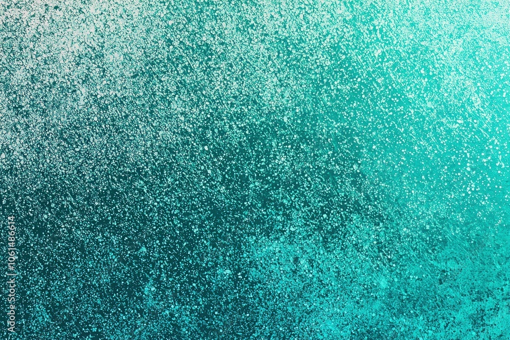 Poster a textured background with a gradient of turquoise hues, ideal for design projects or creative compo