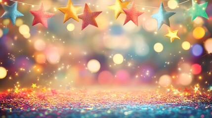 Glittering colorful party background.Concept for Holiday