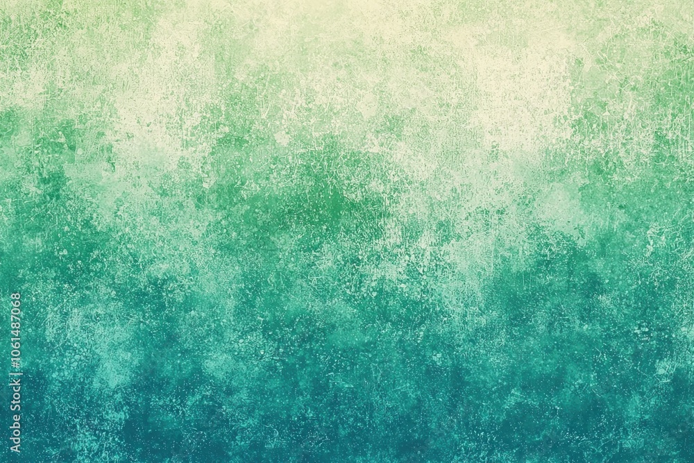 Poster abstract gradient background with textured patterns in shades of green and blue.