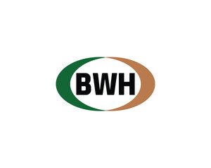 BWH Logo design vector template. BWH
