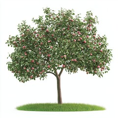 apple tree on a white background