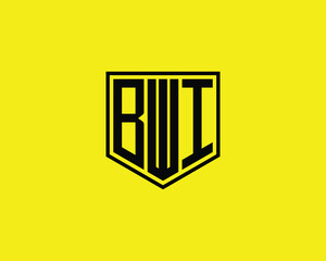 BWI logo design vector template. BWI