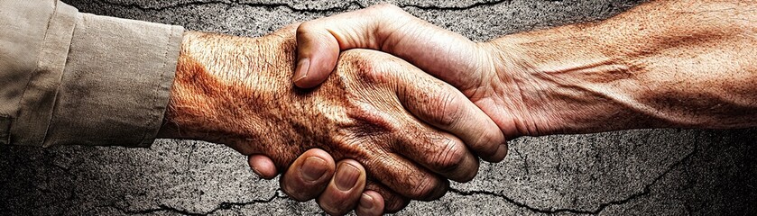 Naklejka premium Hands Shaking on a Deal.