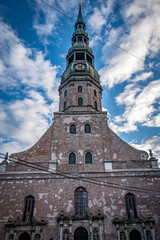 riga, latvia - st peters basilica
