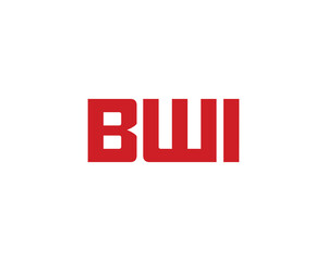 BWI logo design vector template. BWI